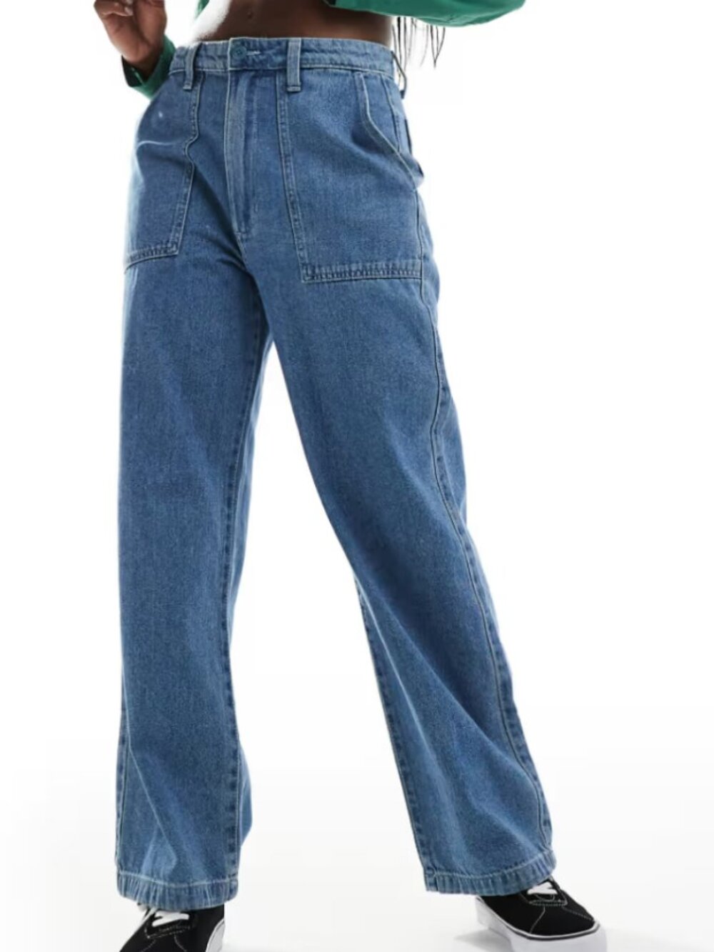 Vans 100% Cotton Union Relaxed Denim Carpenter Jeans Size 24